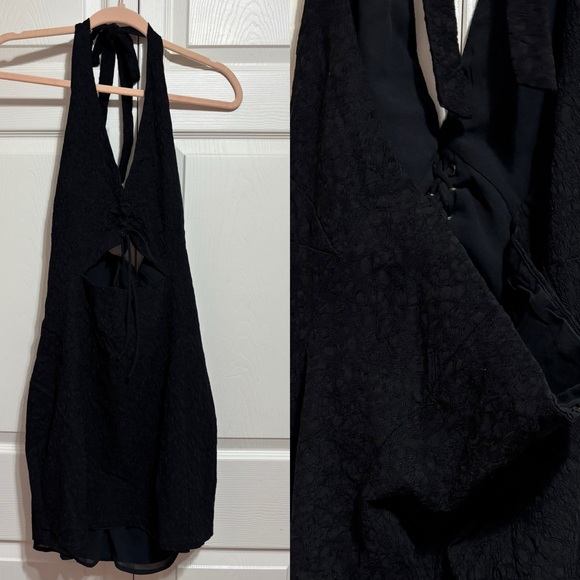 Princess Polly Dresses & Skirts - Princess Polly Textured Black Dress